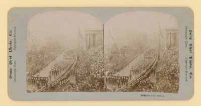 Stereoskopischer Druck des Diamantjubiläums von Königin Victoria, 28. Juni 1897 von English Photographer