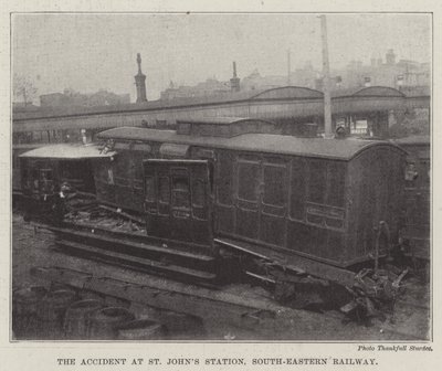 Der Unfall am Bahnhof St. Johns, South-Eastern Railway von English Photographer