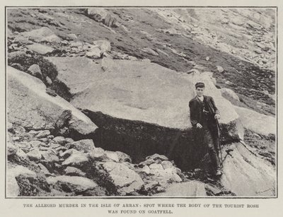Der angebliche Mord auf der Isle of Arran, Ort, an dem die Leiche des Touristen Rose auf Goatfell gefunden wurde von English Photographer