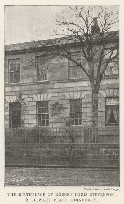 Der Geburtsort von Robert Louis Stevenson, 8, Howard Place, Edinburgh von English Photographer