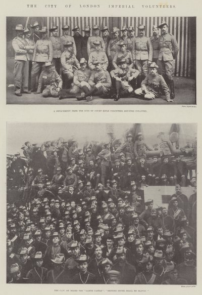 Die City of London Imperial Volunteers von English Photographer