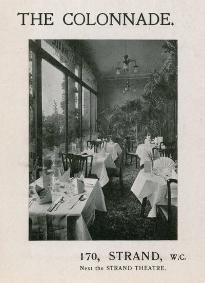 Die Kolonnade, 170 Strand von English Photographer
