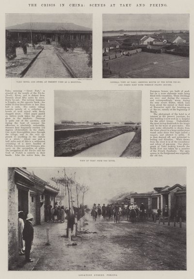 Die Krise in China, Szenen in Taku und Peking von English Photographer