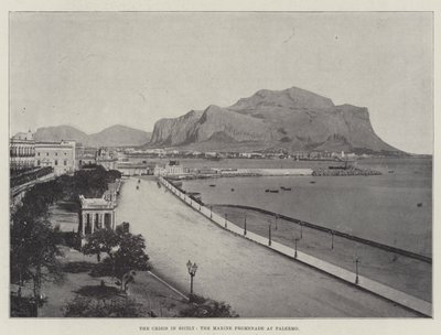 Die Krise in Sizilien, die Meerespromenade in Palermo von English Photographer