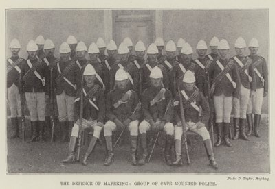 Die Verteidigung von Mafeking, Gruppe der Cape Mounted Police von English Photographer