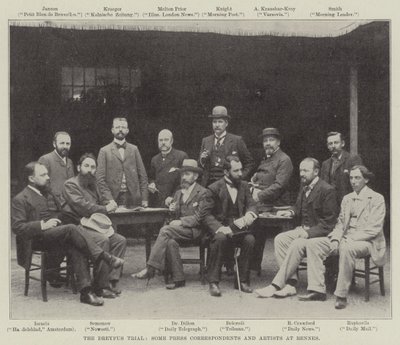Der Dreyfus-Prozess, einige Pressekorrespondenten und Künstler in Rennes von English Photographer