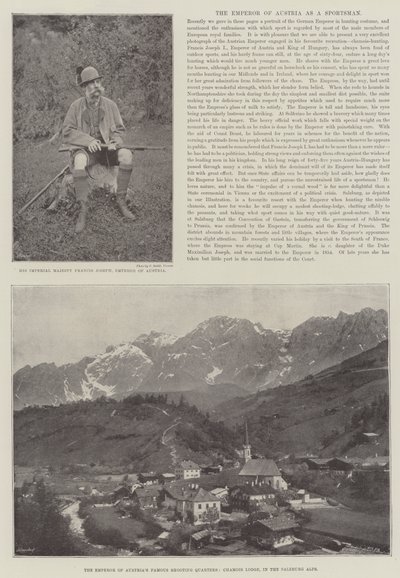 Der Kaiser von Österreich als Sportsmann von English Photographer
