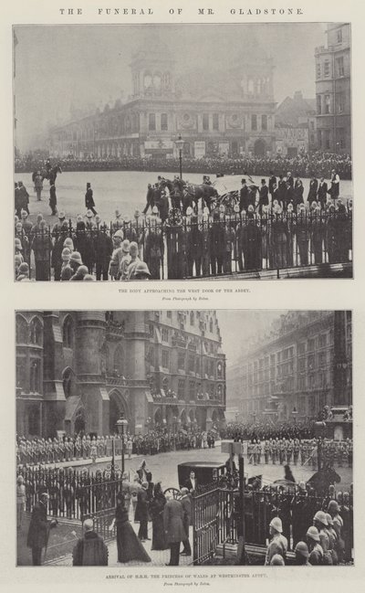 Die Beerdigung von Mr. Gladstone von English Photographer