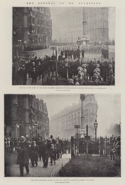 Die Beerdigung von Mr. Gladstone von English Photographer