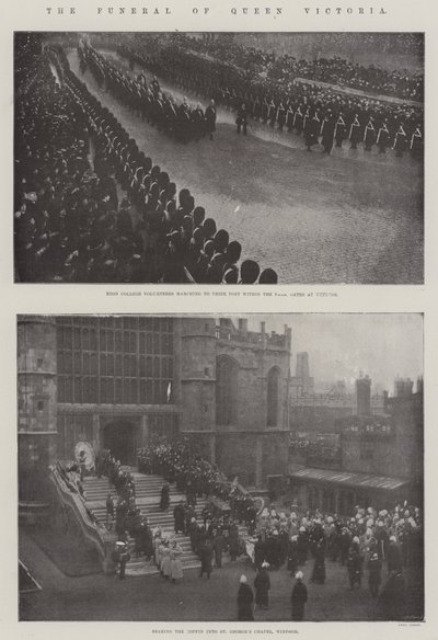 Das Begräbnis von Königin Victoria von English Photographer