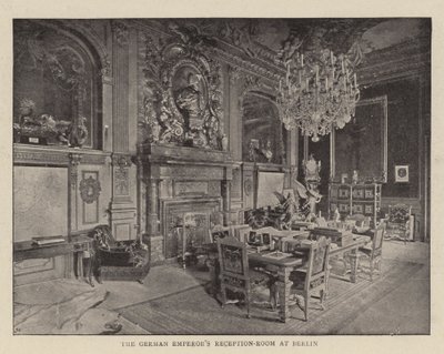 Der Empfangsraum des deutschen Kaisers in Berlin von English Photographer