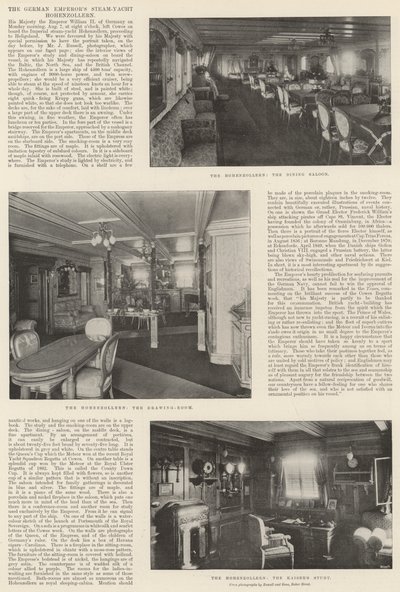 Die Dampfyacht Hohenzollern des deutschen Kaisers von English Photographer