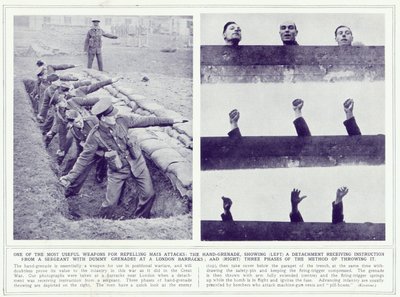 Die Handgranate, aus The Illustrated War News, veröffentlicht am 22. November 1939 von English Photographer