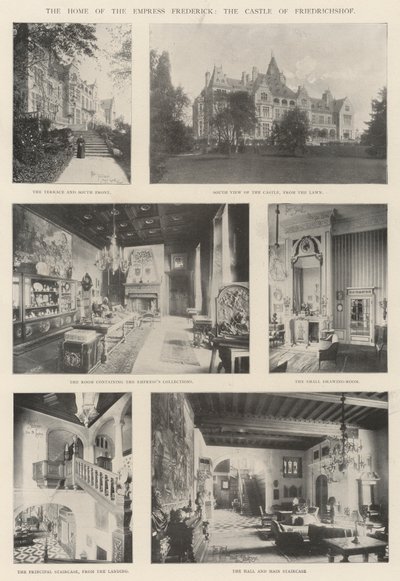 Das Heim der Kaiserin Friedrich, das Schloss Friedrichshof von English Photographer