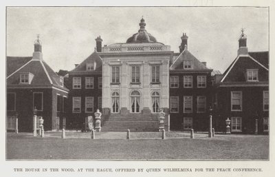 Das Haus im Wald in Den Haag, angeboten von Königin Wilhelmina für die Friedenskonferenz von English Photographer