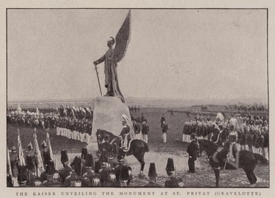 Der Kaiser enthüllt das Denkmal in St. Privat, Gravelotte von English Photographer
