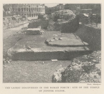 Die neuesten Entdeckungen im Forum Romanum, Standort des Tempels des Jupiter Stator von English Photographer