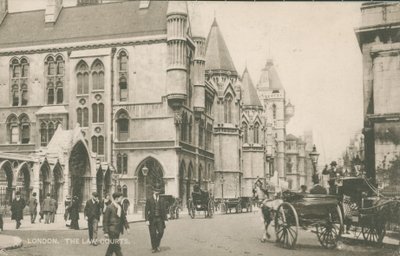 Die Gerichtsgebäude, London von English Photographer