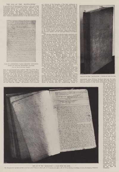 Das Logbuch der Mayflower von English Photographer