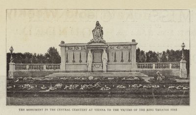 Das Denkmal im Zentralfriedhof in Wien für die Opfer des Ringtheaterbrandes von English Photographer