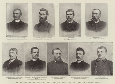 Die Nansen-Nordpol-Expedition, Porträts von Dr. Nansens Begleitern von English Photographer