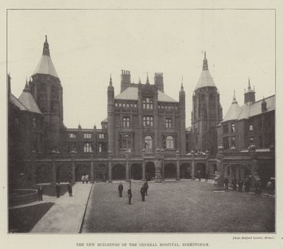 Die neuen Gebäude des Allgemeinen Krankenhauses, Birmingham von English Photographer