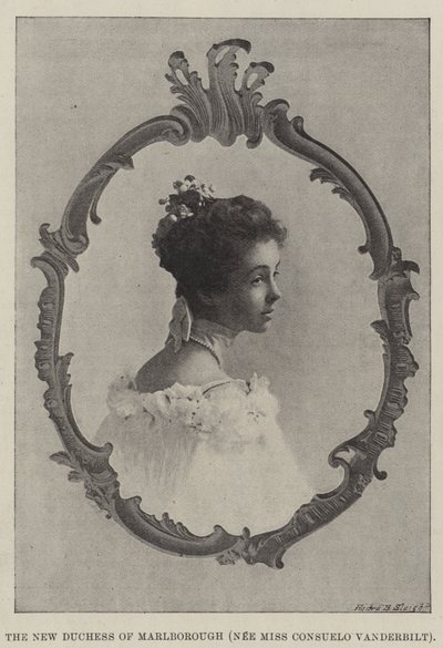 Die neue Herzogin von Marlborough (geb. Miss Consuelo Vanderbilt) von English Photographer