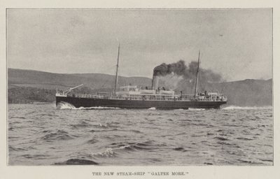 Das neue Dampfschiff Galtee More von English Photographer