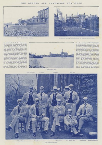 Das Oxford-Cambridge-Bootsrennen von English Photographer