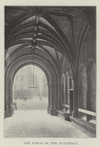 Die Vorhalle der Guildhall von English Photographer