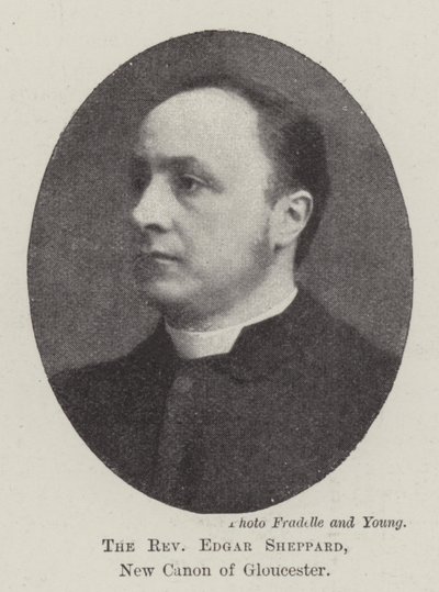 Der Reverend Edgar Sheppard, neuer Kanoniker von Gloucester von English Photographer