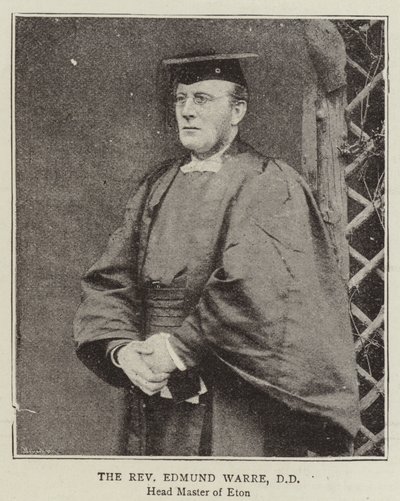 Der Reverend Edmund Warre, DD von English Photographer