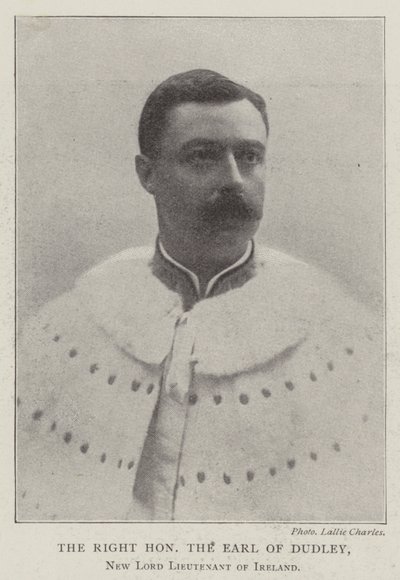 Der ehrenwerte Earl of Dudley, neuer Lord Lieutenant von Irland von English Photographer