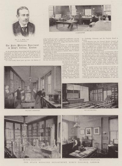 Die Abteilung für Staatsmedizin, Kings College, London von English Photographer