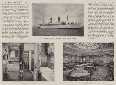 Das Dampfschiff Saxon von English Photographer