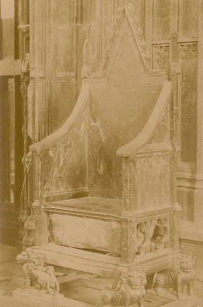 Der Stein von Scone im Krönungsstuhl von English Photographer