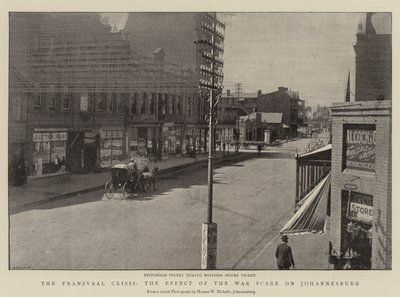 Die Transvaal-Krise, die Auswirkungen der Kriegspanik auf Johannesburg von English Photographer