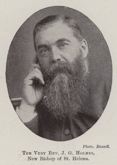 Der sehr ehrwürdige J G Holmes, neuer Bischof von St. Helena von English Photographer