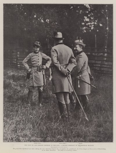 Der Besuch des deutschen Kaisers in England, ein aktuelles Porträt seiner kaiserlichen Majestät von English Photographer