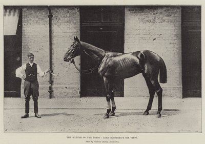 Der Gewinner des Derbys, Lord Roseberys Sir Visto von English Photographer