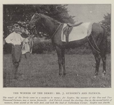 Der Gewinner des Derbys, Mr. J. Gubbinss Ard Patrick von English Photographer