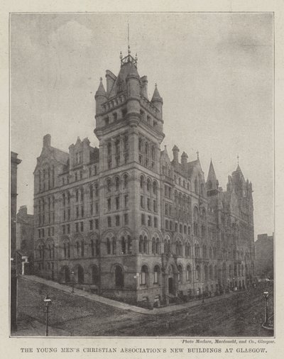 Die neuen Gebäude der Christlichen Vereinigung Junger Männer in Glasgow von English Photographer