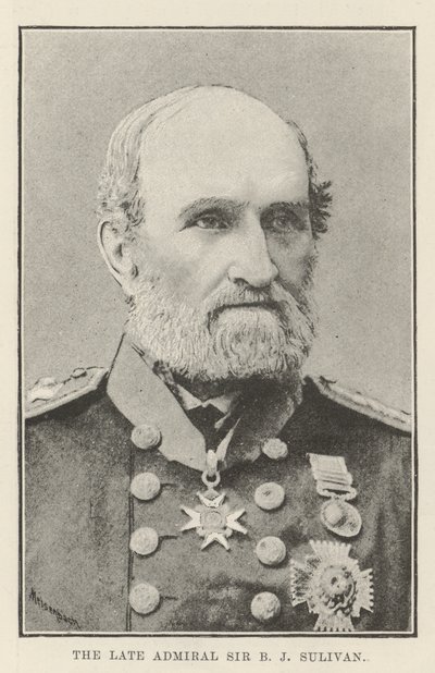 Der verstorbene Admiral Sir B J Sulivan von English Photographer