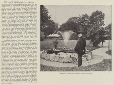 Der verstorbene Erzdiakon Denison in Glastonbury von English Photographer