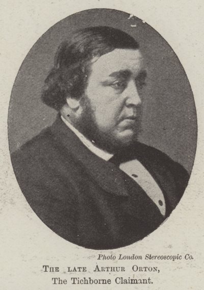 Der verstorbene Arthur Orton, der Tichborne-Anwärter von English Photographer