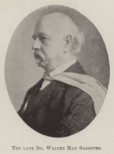 Der verstorbene Dr. Walter Hay Sangster von English Photographer