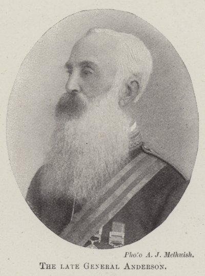 Der verstorbene General Anderson von English Photographer