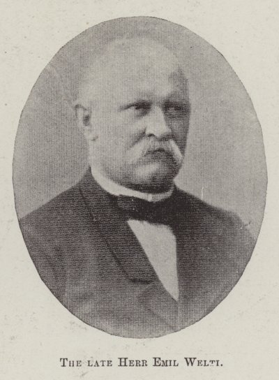 Der verstorbene Herr Emil Welti von English Photographer