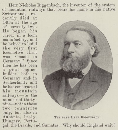 Der verstorbene Herr Riggenbach von English Photographer