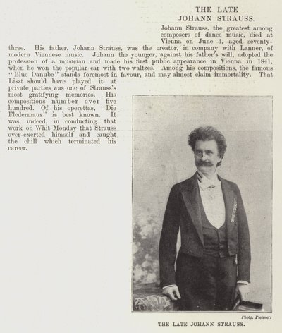 Der verstorbene Johann Strauss von English Photographer